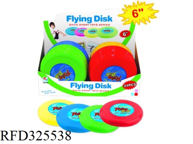 6 INCH FRISBEE (24PCS)