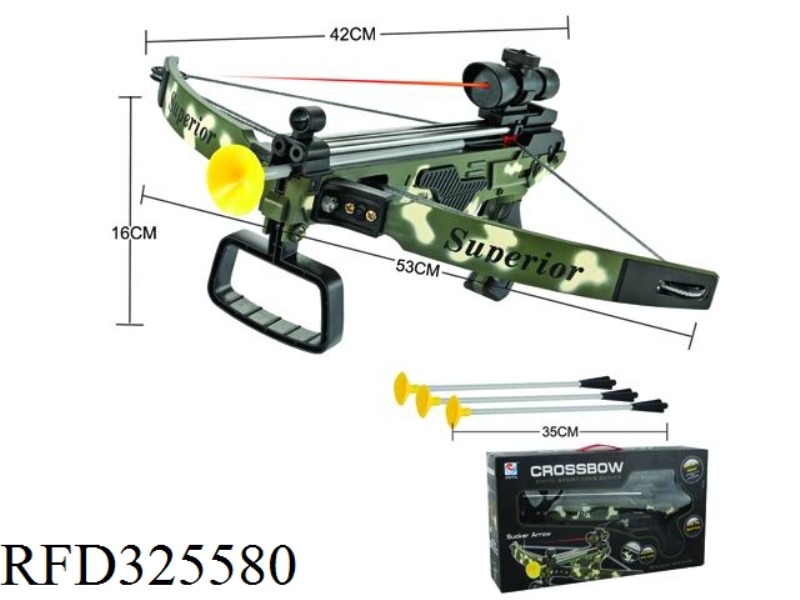 SMALL CAMOUFLAGE BOW HAS INFRARED LIGHT