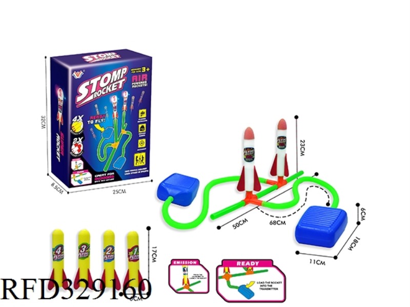 TWO-PEDAL ROCKET (WITH LIGHTS)