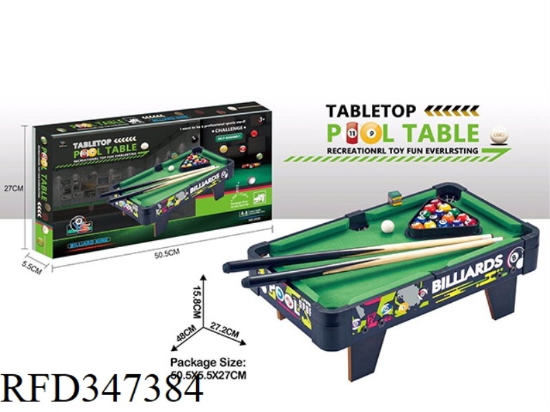 WOODEN BILLIARD TABLE