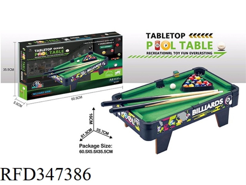 WOODEN BILLIARD TABLE
