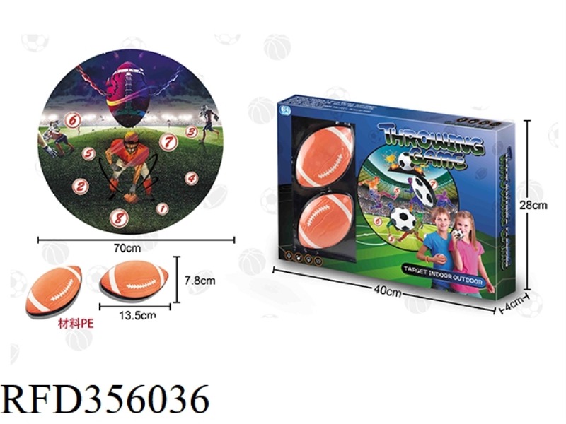 RUGBY CLOTH DART TARGET (PE)