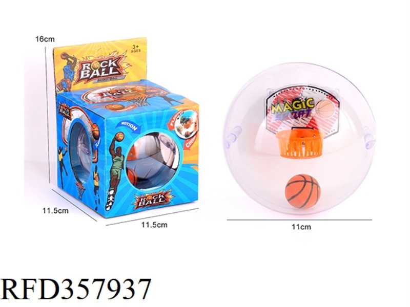 POCKET BASKETBALL CLEAR BENZENE SHELL