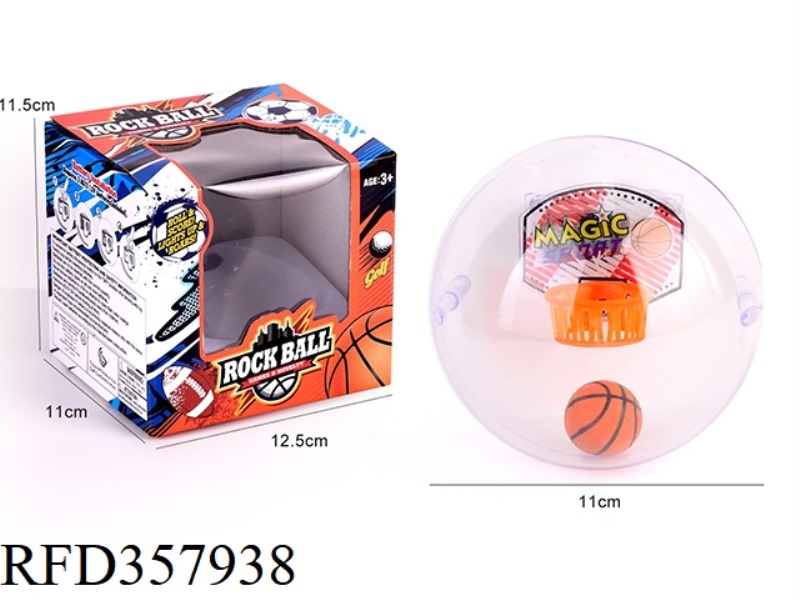 POCKET BASKETBALL CLEAR BENZENE SHELL