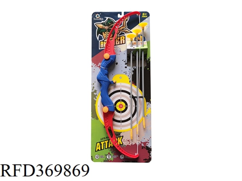 BOW AND ARROW SERIES-RED AND BLUE BOW AND ARROW