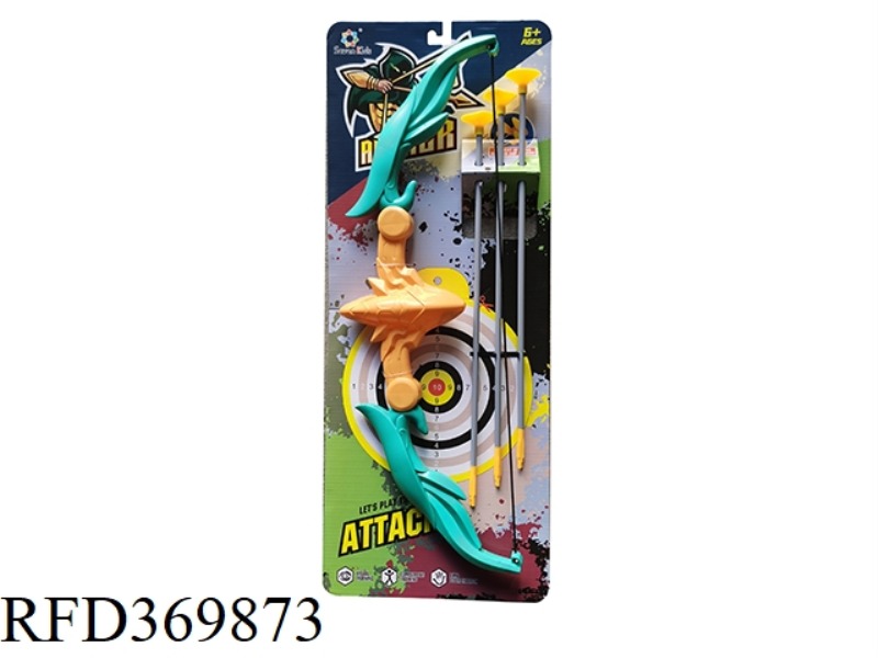 BOW AND ARROW SERIES-GREEN ORANGE CARTOON BOW