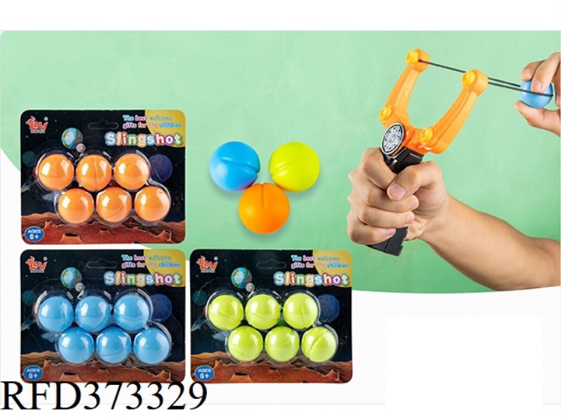 6PCS THREE-COLOR MIXED PLASTIC BALL FOR PLANET SLINGSHOT