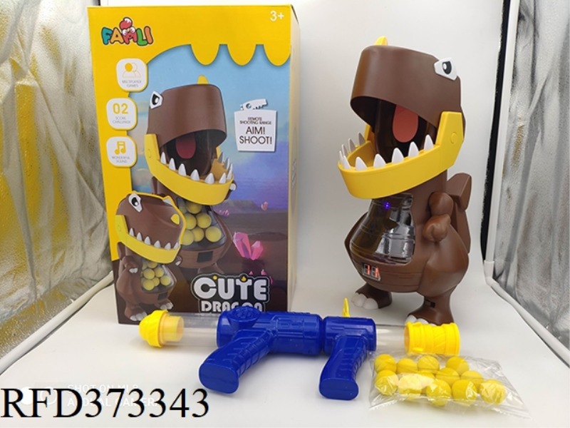 PARENT-CHILD INTERACTIVE CUTE DRAGON SHOOTING GAME WITH 12 BALLS