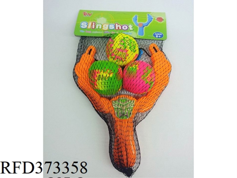 TRANSFORMERS SLINGSHOT WITH 3 BOTTLE BLOWING BALLS