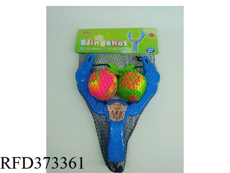 TRANSFORMERS SLINGSHOT WITH 2EVA BALL