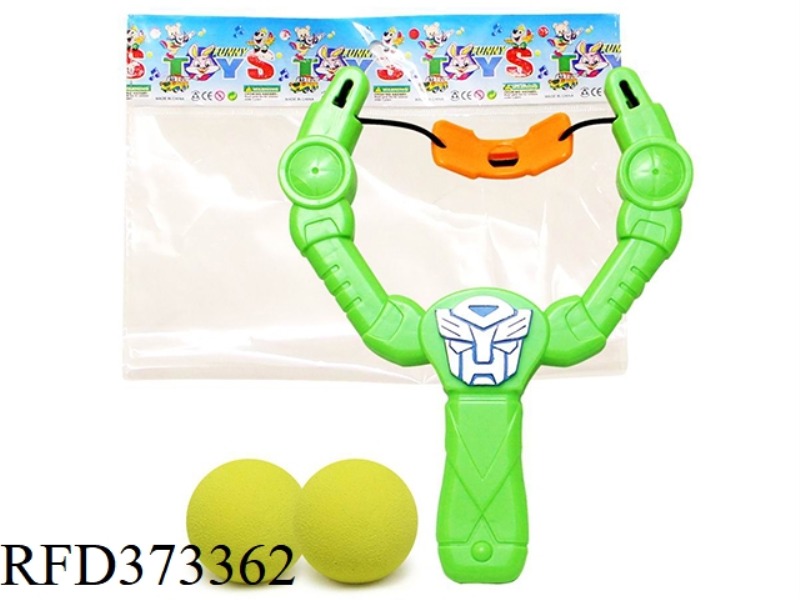 TRANSFORMERS SLINGSHOT WITH 1 WATER CLOTH BALL NIB SLINGSHOT