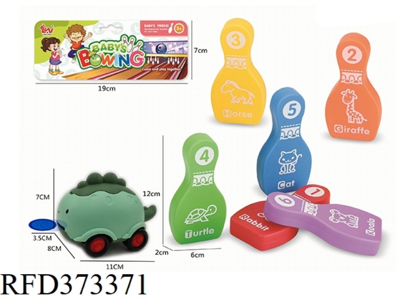 BOWLING NINE-PIECE BOWLING BOTTLE 6PCS+EVA BALL 3PCS