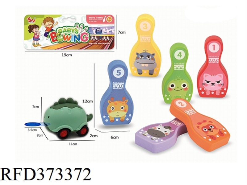 BOWLING NINE-PIECE BOWLING BOTTLE 6PCS+EVA BALL 3PCS