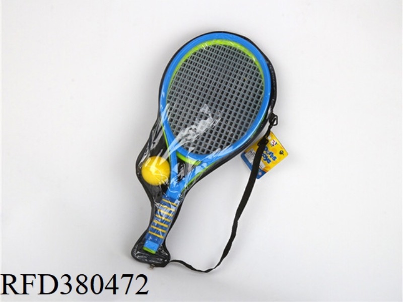 BACK POCKET EVA HANDLE BIG PLASTIC RACKET WITH 1PU BALL