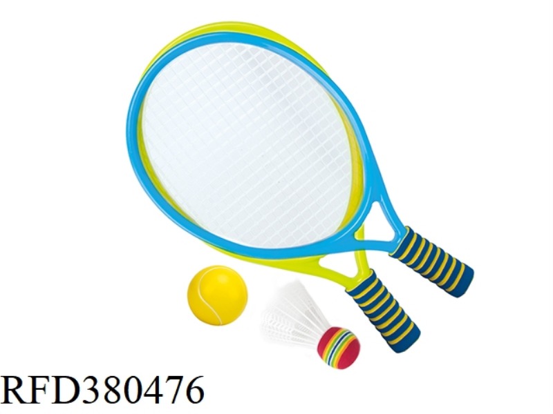 PLASTIC TENNIS RACKET WITH HANDLE