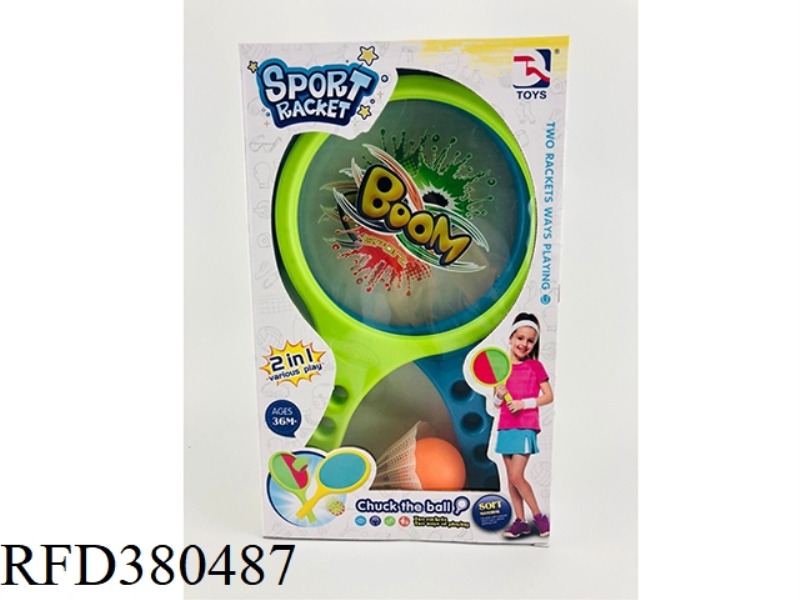 33CM ROUND PLASTIC RACKET