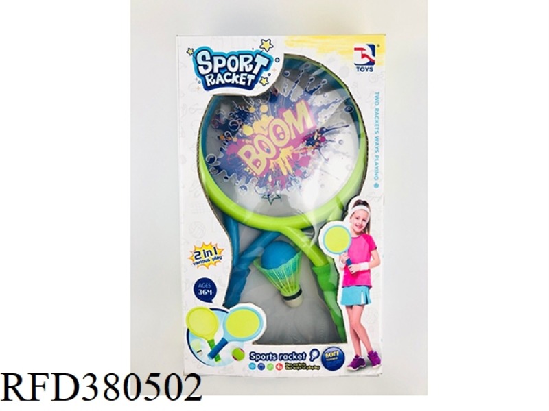 SPORTS HANDLE PET PLASTIC RACKET