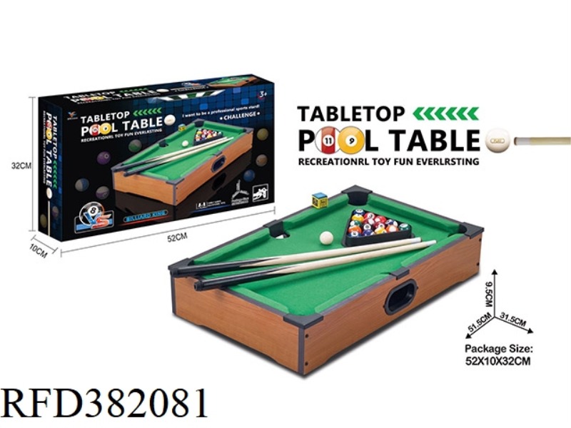 WOODEN BILLIARD TABLE