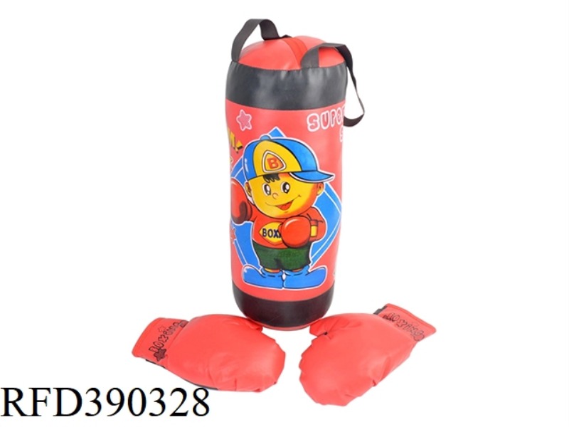 RED AND BLACK, BOOM WORDS, SANDBAGS + GLOVES