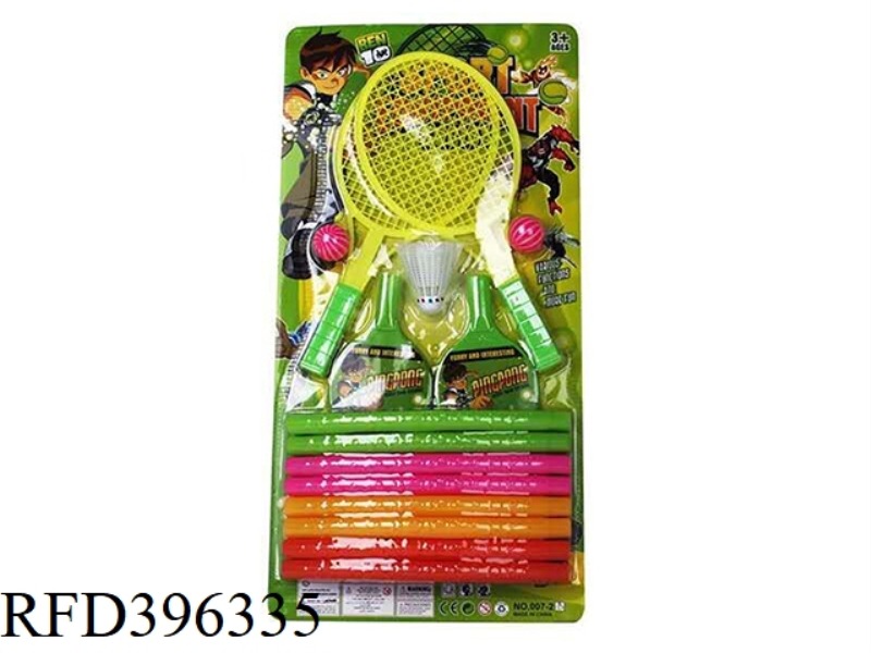 BEN10 HULA HOOP + RACKET + TABLE TENNIS RACKET 3 IN 1