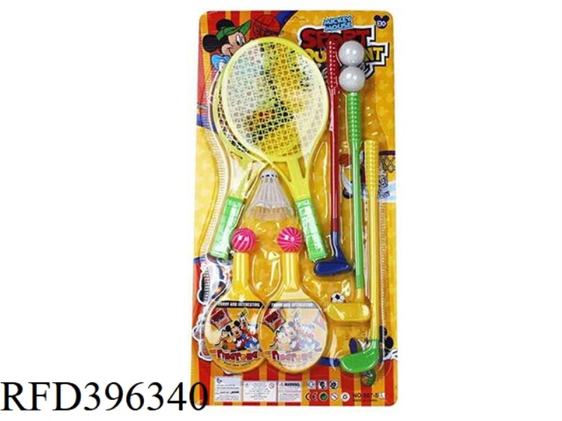 MICKEY GOLF + RACKET + TABLE TENNIS RACKET 3 IN 1