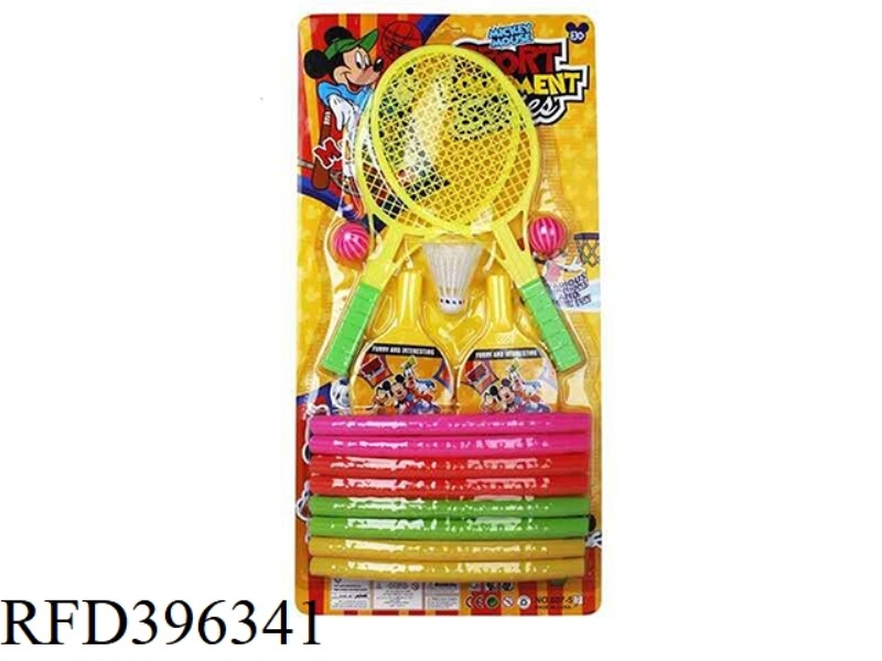 MICKEY HULA HOOP + RACKET + TABLE TENNIS RACKET 3 IN 1