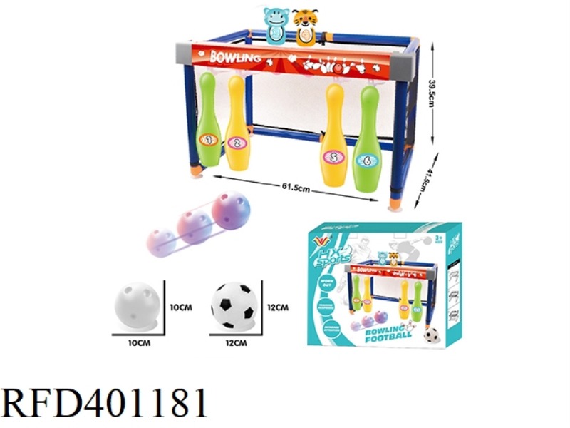 BOWLING, FOOTBALL, TWO IN ONE