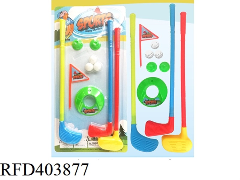 GOLF 53CM 3 SHOTS 3 BALLS + CHASSIS