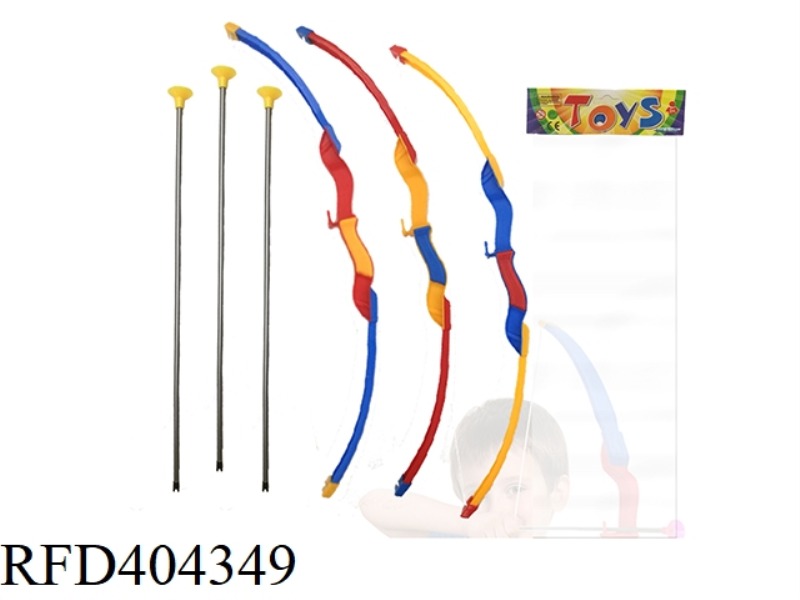 SOLID COLOR BOWS AND ARROWS (3 COLORS MIXED)