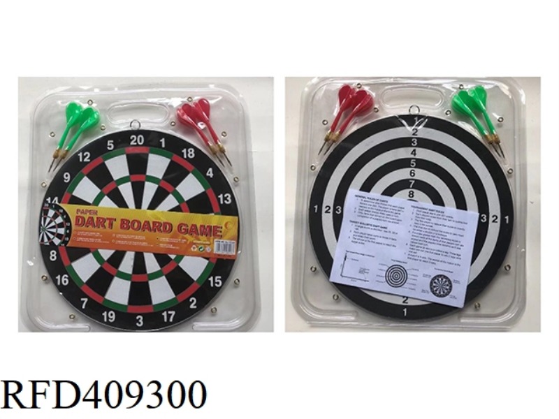 12 INCH DART BOARD WITH 4 DARTS