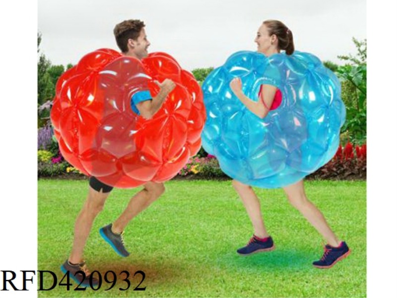 ROUND SOLID COLOR BUMPER BALL/-BLUE/RED TWO COLORS ARE AVAILABLE