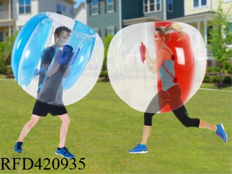 ADULT COLLISION BALL-BLUE&TRANSPARENT/RED&TRANSPARENT TWO COLORS OPTIONAL
