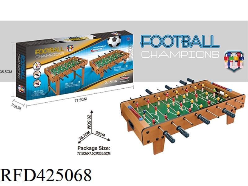 WOODEN FOOTBALL TABLE WITH LONG FEET (8 POLES)