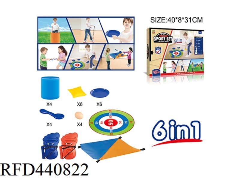 OUTDOOR GAMES 6 IN 1