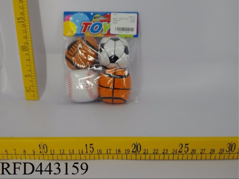 2.5 SETS OF FOUR BALLS