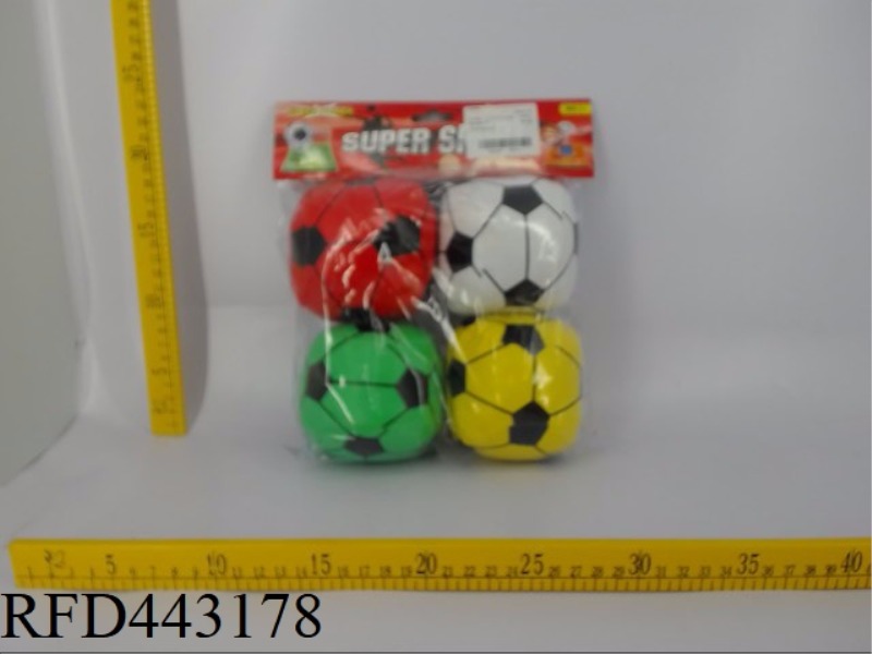 FOUR INCH FOUR-COLOR FOOTBALL
