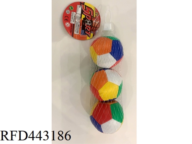 3 2.5-INCH COLORED BALLS