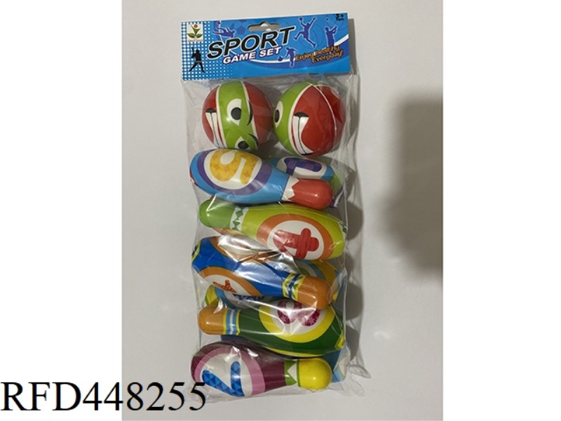 PU BOWLING BALL 10 + 2PCS SMALL