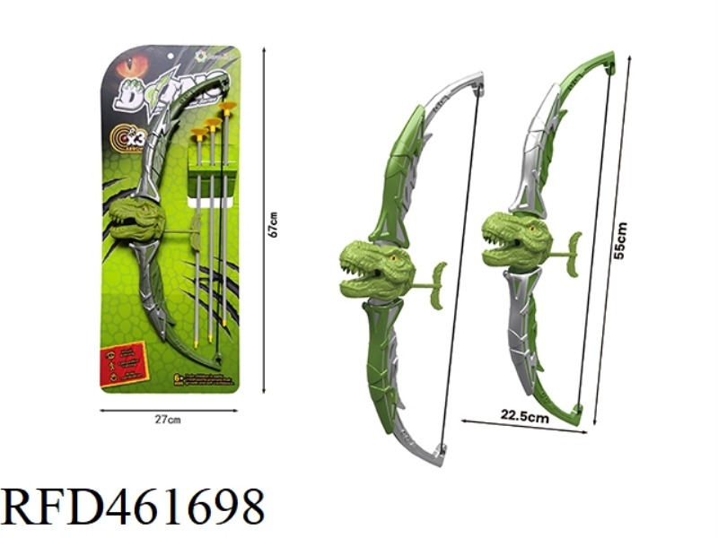 BOW AND ARROW SERIES - GREEN TYRANNOSAURUS REX BOW AND ARROW