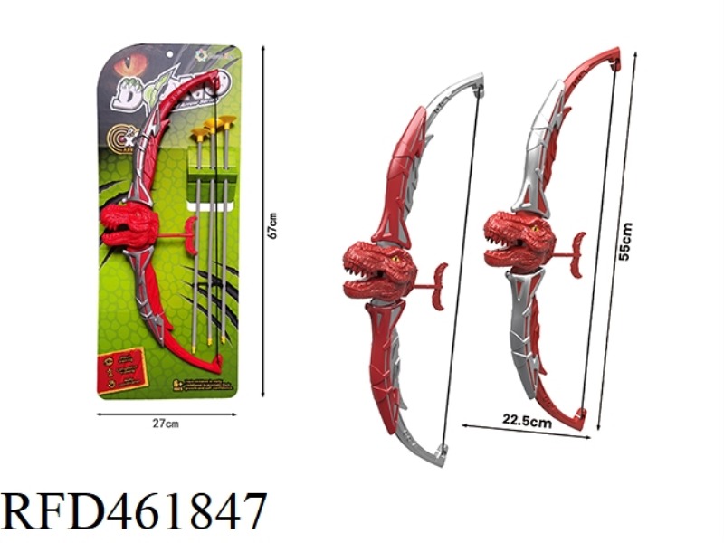 BOW AND ARROW SERIES - RED TYRANNOSAURUS REX BOW AND ARROW