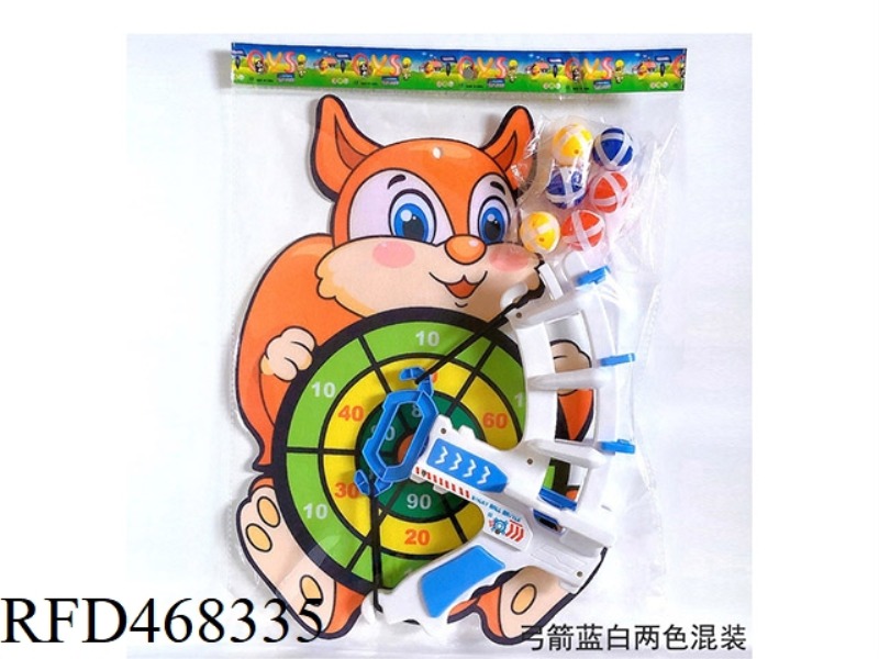 SHOOTING BOWS AND ARROWS WITH LOOSE MOUSE TARGET STICKY BALL HOOK