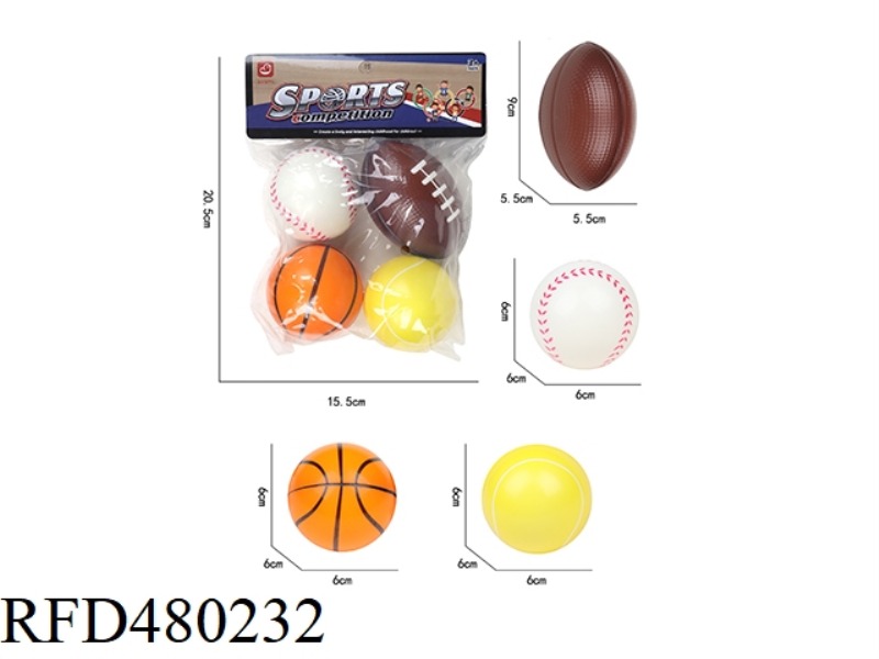 4 PU BALLS