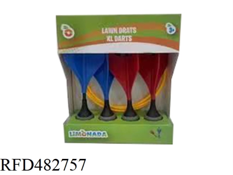 LAWN DART(4PCS DARTS +2pcs PLASTIC CIRCLES)