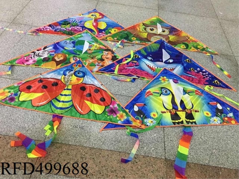 130 BRIGHT CLOTH TRIANGLE KITE