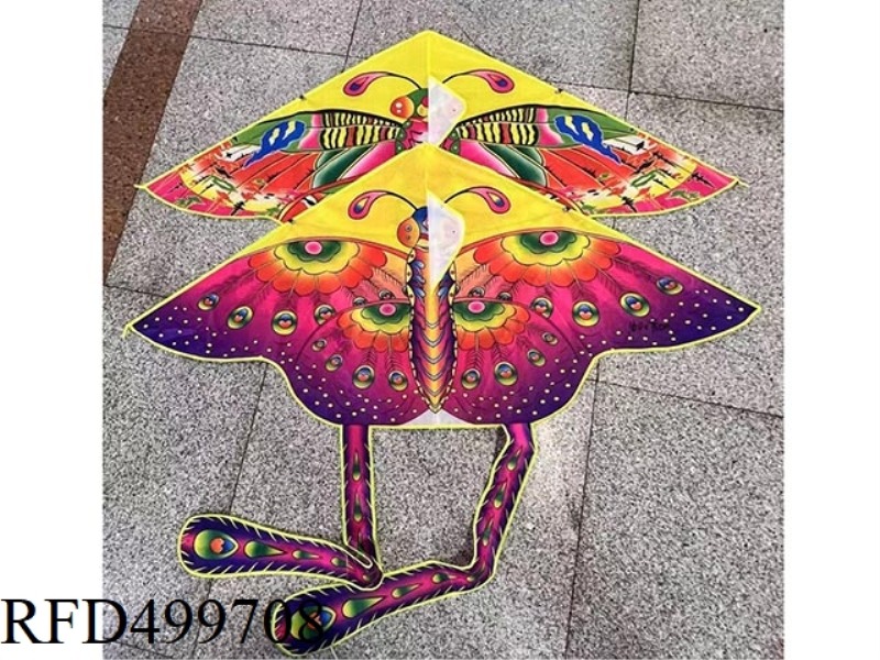 160 BRIGHT CLOTH BUTTERFLY KITE