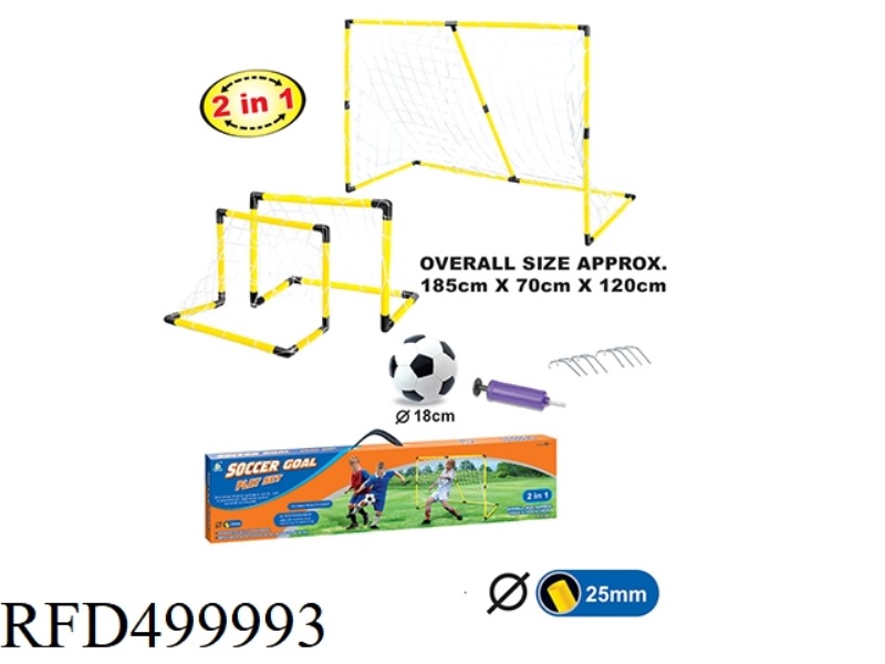 TWO FOOTBALL SETS IN ONE