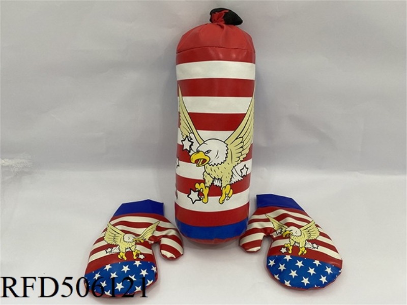 BALD EAGLE AMERICAN FLAG BOXING SET