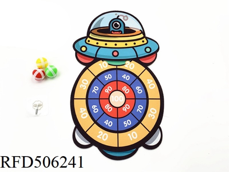 CARTOON FLYING SAUCER TARGET