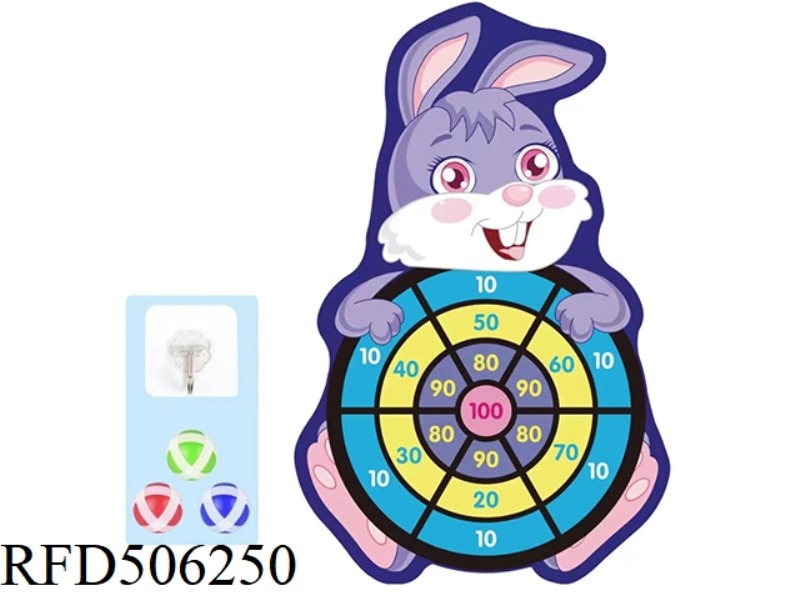 CARTOON PURPLE RABBIT TARGET