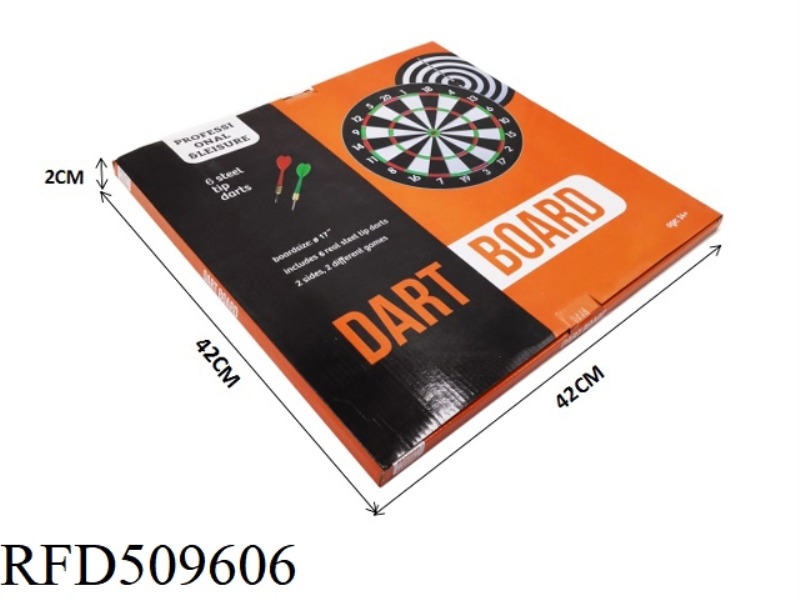 17 INCH FLOCKING DART PLATE